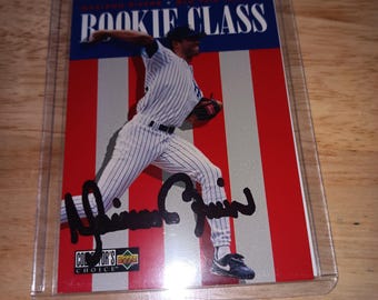 Mariano Rivera signierte Rookie Karte, diese Karte kommt mit Zertifikat.