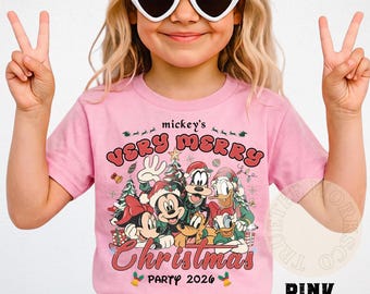 Very Merry Christmas Party 2026  Toddler Youth  Shirt Sweatsirt , Mickey Disney Gift, Disney Trip 2026
