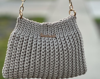 Handmade Crochet Bag – Custom Colors & Sizes, Elegant Lightweight Purse