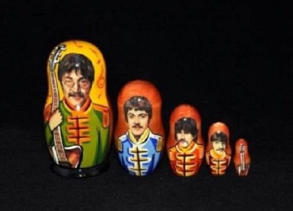 beatles russian nesting dolls