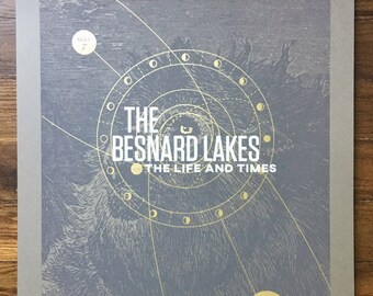 The Besnard Lakes 18 x 24 Screen Printed Gig Poster