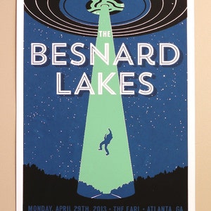 The Besnard Lakes 13 x 19 Screen Printed Gig Poster image 1