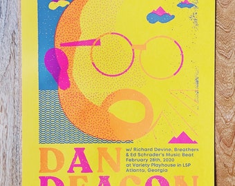 Dan Deacon 18 x 24 Screen Printed Gig Poster