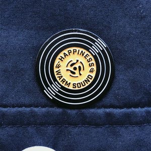 Happiness is a Warm Sound Enamel Pin image 2