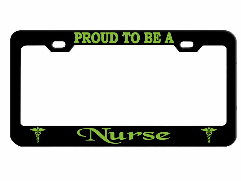 Best HD Pictures about  Nurse License Plate Frame  with No AI Images