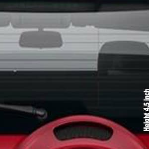 May include: Pink golf cart decal with the word "Golf" in a script font. The decal is 4.5 inches high and 4.2 inches wide. The decal is shown on a car window.