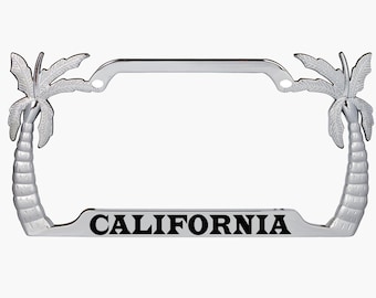 California Design Palme Nummernschildrahmen personalisiert / Autozubehör Autoschildhalter-Abdeckung