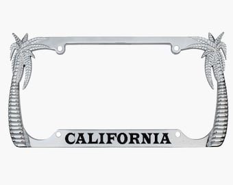 California Design Palme Nummernschildrahmen personalisiert / Autozubehör Autoschildhalter-Abdeckung