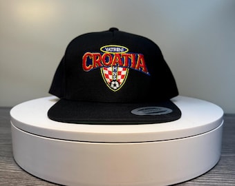 Croatia Embroidered Hat.