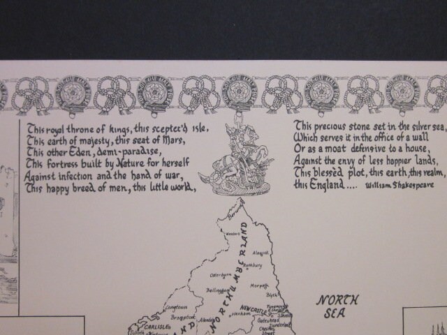 Hand Drawn Map of England and Wales in Pen and Ink - Etsy