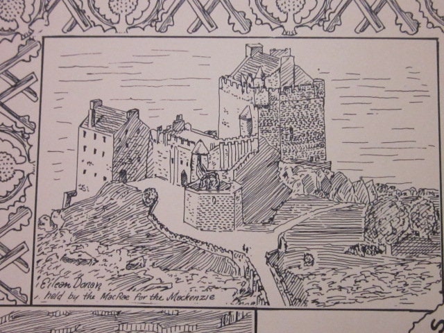 Hand Drawn Map of Scotland in Pen and Ink - Etsy