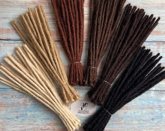 Single Ends Human Hair Dreadlock Extensions (Loose Top & Closed Ends)