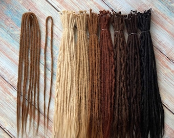 Human Hair Dreadlock Extensions with Loose Tips (Single Ended or Double Ended Options Available)