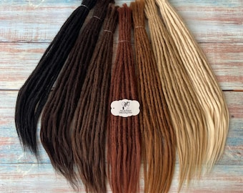 Open Ended(Permanent) Human Hair Dreadlock Extensions(Loose Top & Loose Ends)