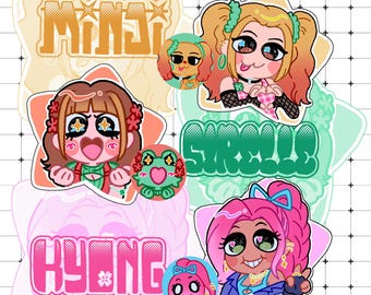 Custom Doodle PFP: Kawaii Chibi in silly/gremlin style for Streamer & VTuber Commission
