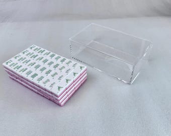 Clear Display Acrylic Case for Mahjong Tile Set