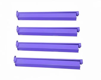 Purple Mahjong Tile Racks With Pushers, Set of 4