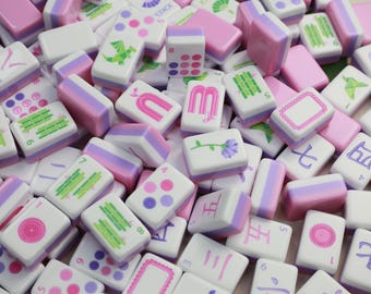 Engraved Mahjong Tile Set, 3-layer, Pre-Order