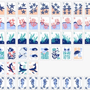 Engraved Mahjong Tile Set, Navy blue, Pre-Order image 3