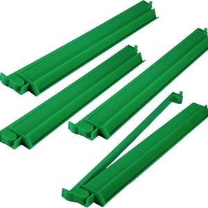 Green Mahjong Tile Racks With Pushers, Set of 4