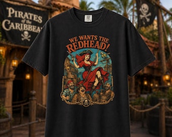 Chcemy Rudego! - Koszulka Piraci z Karaibów, Magic Kingdom, Disney dla dorosłych, Koszulka Disney World, Koszulka Disneyland, Koszulka Disney
