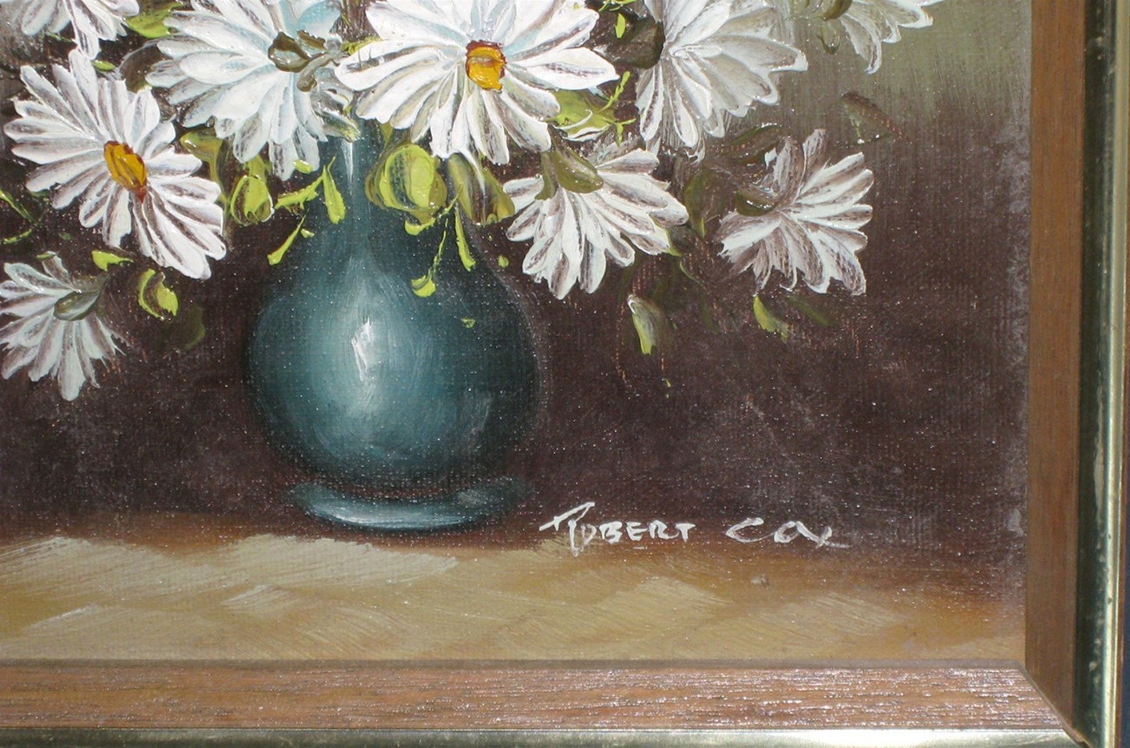 SALE ROBERT COX Daisies Floral Painting / Oil Etsy