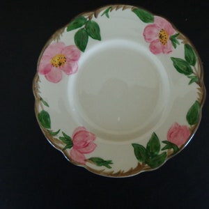 Franciscan Ware Desert Rose Pattern 6 1/4&quot; Bread/ Butter Plate 1940s MADE IN CALIFORNIA Ceramics Pottery/ Earthenware/ Stoneware