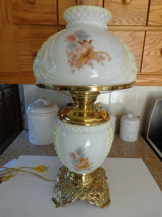 1880s Gwtw Converted Oil Lamp Professionally Rebrassed 1880s Gwtw Converted Oil Lamp, How To Rewire A Hurricane Lamp