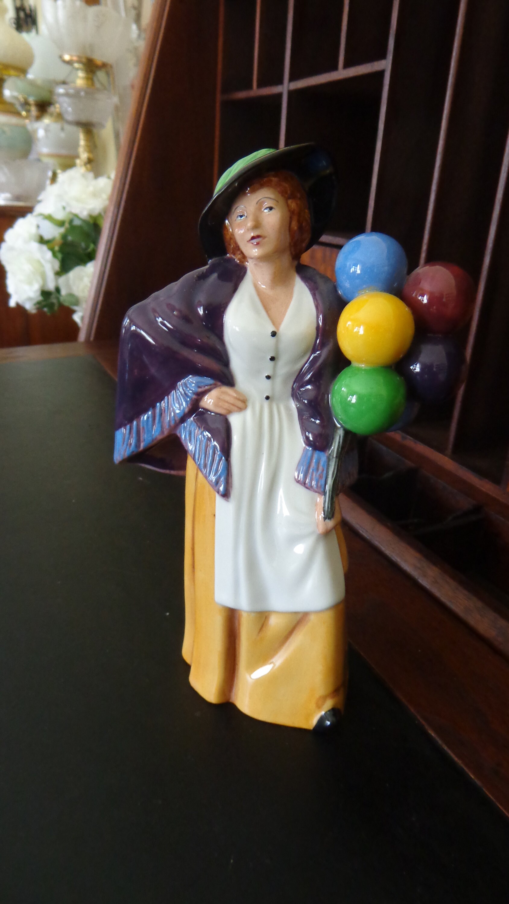 Vintage Royal Doulton Figurine Balloon Lady HN Etsy