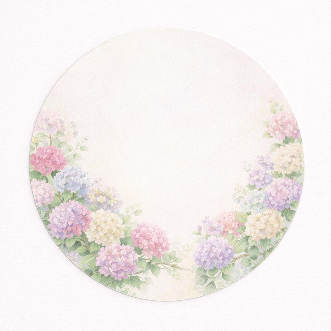 Placemat Set of 4 Pastel Floral – 15 Inch Round Placemat With Soft ...