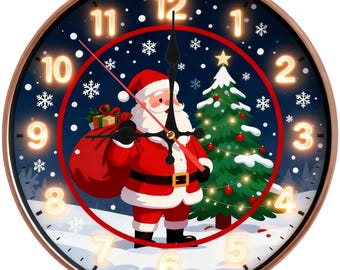 Santa Claus Clock: 10.5