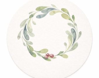 placemat set of 4 pastel – 15 inch round placemat – green wreath table mat – polyester dining placemat for kitchen decor