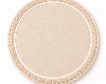 placemat set of 4 round 15 inch – neutral beige placemats for everyday dining – minimal polyester table mats natural home table decor