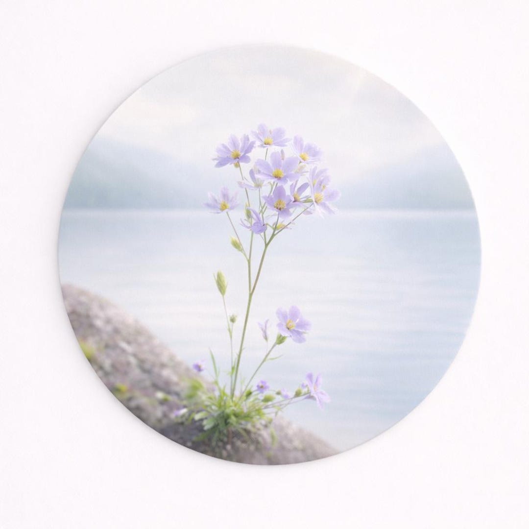 Placemat Set of 4 Pastel – 15 Inch Round Placemat – Soft Lavender ...
