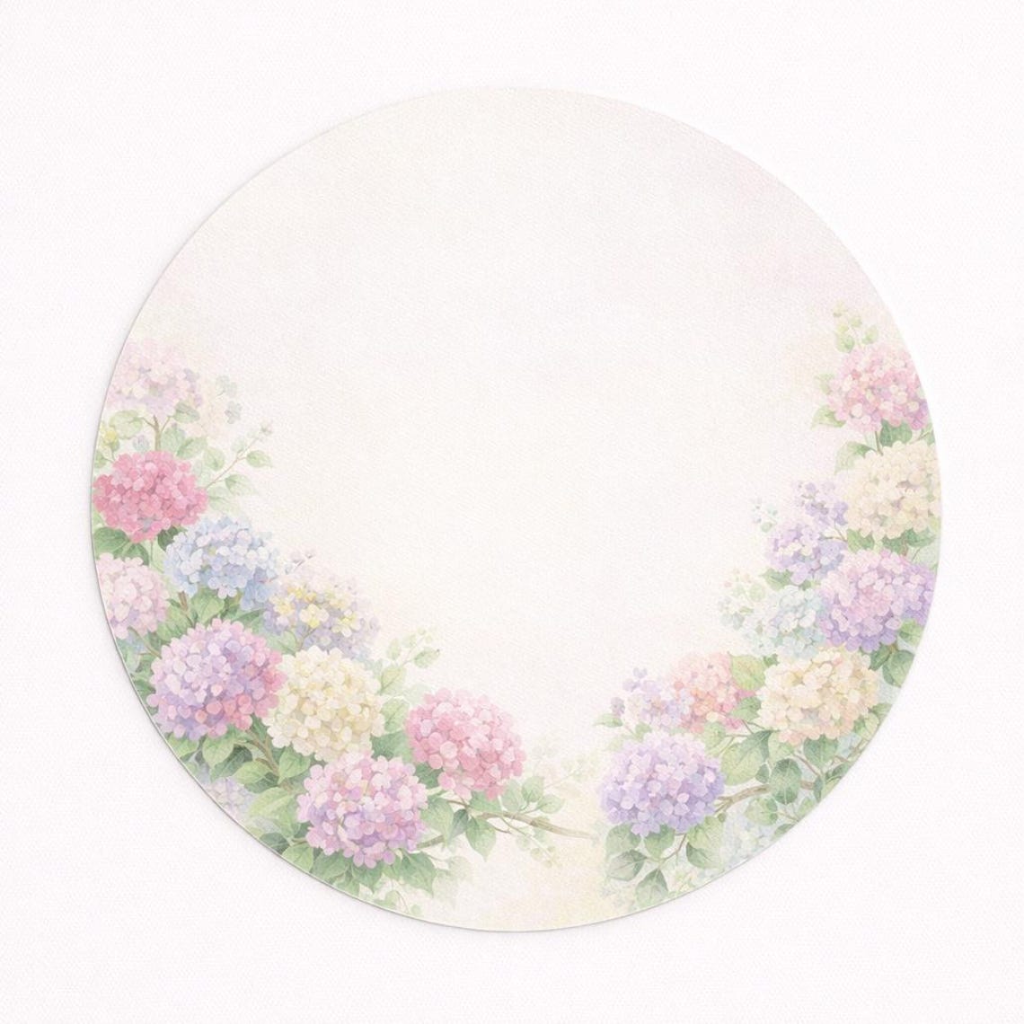 Placemat Set of 4 Pastel Floral – 15 Inch Round Placemat With Soft ...