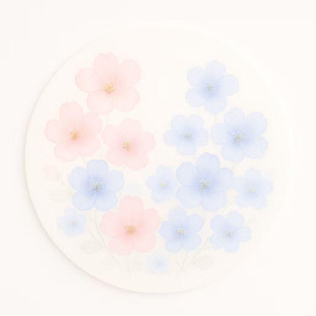 Placemat Set of 4 Pastel – 15 Inch Round Placemat – Soft Pink Blue ...
