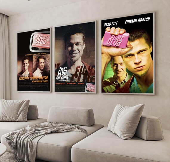 ファイト・クラブ映画ポスター | フレームレスキャンバスプリント