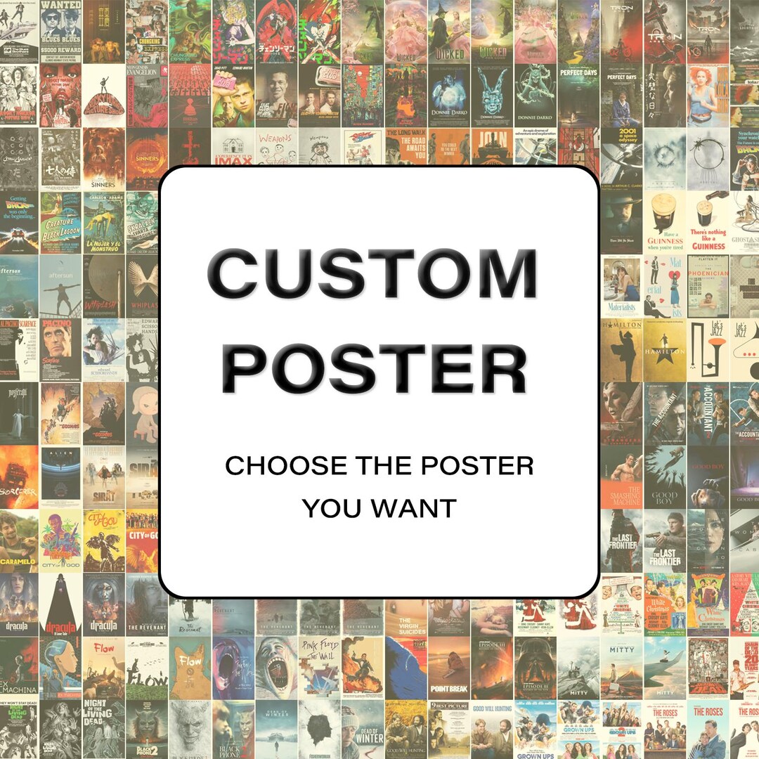 Custom Movie Poster Collection | Premium Printed Wall Art ...