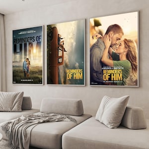 Pósters de películas "Recordatorios de Él" / Impresiones en lienzo / Decoración de pared para el hogar / Opción de regalo