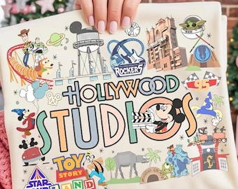 Vintage Disney Hollywood Studios Shirt, Mickey & Friends Hollywood Tower, Disney Toy Story Shirt, Star Wars Shirt, Disney Family Trip Shirt