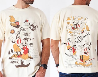2-sided Goofy And Max The Perfect Cast Shirt, Disney A Goofy Movie Fishing Tee, Goof Family Matching Shirt, Father's Day Gift For Dad