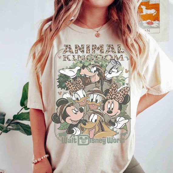 Disney Mickey & Friends Animal Kingdom Safari Mode Shirt, Walt Disney World Trip Tee, Let's Get Wild Gift Shirt, Disneyland Holiday Family