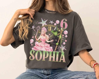 Personalized Wicked Birthday Girl Shirt, Changed For Good, Wizard Of Oz Birthday Gift Tee, Wicked Inspired Movie, Witch Pink & Green Shirt