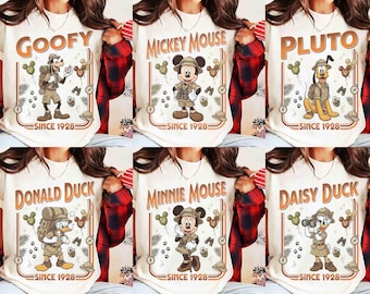 Customize Disney Mickey and Friends Safari Mode Shirt, Mickey Balloon Animal Kingdom Matching Tee, Disneyland Family Holiday Trip Shirt