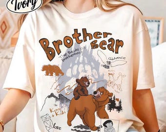 Disney Brother Bear Koda & Kenai Shirt, The Bonds Of Brotherhood Tee, Brother Matching Outfits, Disneyland Family Trip, Birthday Gift Shirt