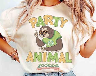 Disney Zootopia 2 Priscilla Party Animal Shirt,  Zootopia 2 Movie 2026 Matching Tee, Nick Wilde & Judy Hopps, Disneyland Family Vacation Tee