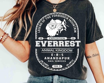 Disney Legend Of The Forbidden Mountain Expedition Everest Yeti Shirt, Anandapur Rail Services Shirt, Disney Animal Kingdom Park Tee
