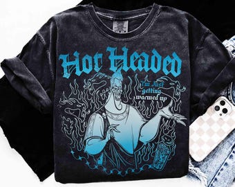 Camiseta de los villanos de Disney Hades, camiseta con frase "Me estoy calentando", camiseta de los villanos de Hércules, regalo para vacaciones en Disneyland