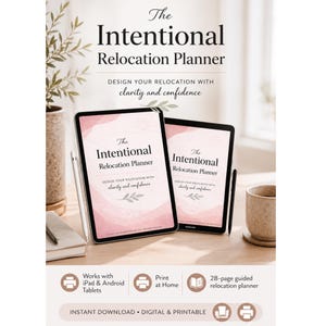 Relocation Planner for Women | New City Moving Guide PDF | Digital Planning Workbook