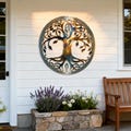 Personalized Tree of Life - Carved Initial Tree Decor - 11th Anniversary Gift - Steel Anniversary - Custom Wedding Gift - Family Wall Decor product logo